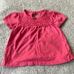 Carters 12 month pink tee